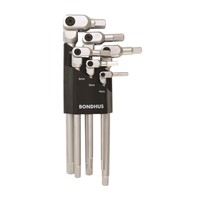 Set 5 Chrome Hex Pro Wrenches 4-10mm in