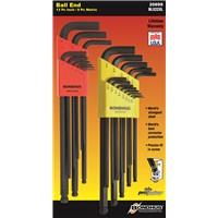 Set 22 Ball End L-Wrenches IN/MM XL Doub