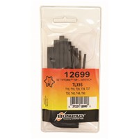 Set 9 Torx L-wrenches - Long Arm (T10 -