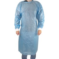 PHARMACHOICE PP/PE ISOLATION GOWN BLUE,