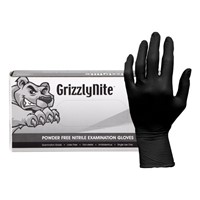 Nitrile Powder Free Exam Gloves, Black,